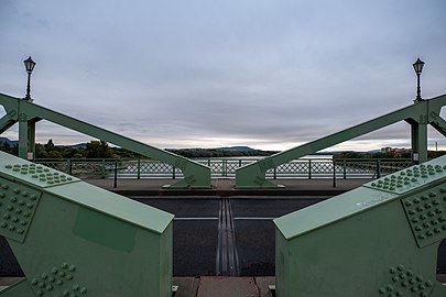 Mária Valéria Bridge, halfway between Hungary and Slovakia