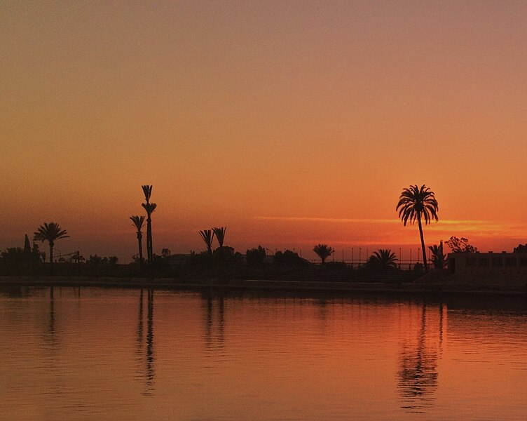 File:MD.BOUALAM sunset The Menara gardens.jpg