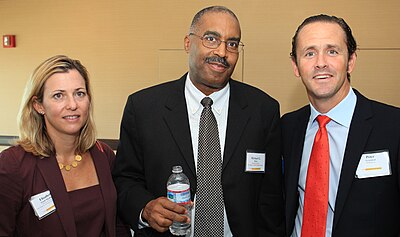 Maryland Venture Fund Authority members Elizabeth Good Mazhari, Michael G. Miller and MFVA Chair/MedImmune President Peter Greenleaf were sworn in on August 31, 2011. MD Venture Fund Authority Board Members.jpg