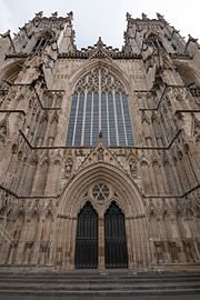 Western front of the York Minster