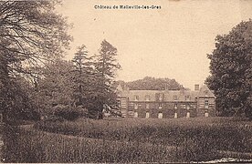 Le château de Malleville-lès-Grès, vers 1920