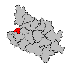 Canton de Niort-Ouest - Carte