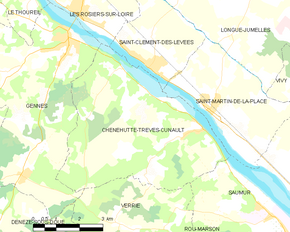 Poziția localității Chênehutte-Trèves-Cunault