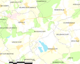 Mapa obce Buissoncourt