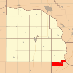 Map highlighting Ashland Township, Saunders County, Nebraska.svg