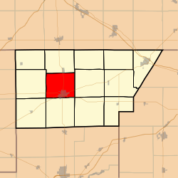 Map highlighting Clintonia Township, De Witt County, Illinois.svg