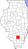 Map of Illinois highlighting Jefferson County.svg