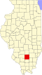 State map highlighting Jefferson County