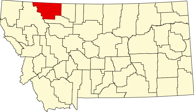 Fájl:Map of Montana highlighting Glacier County.svg