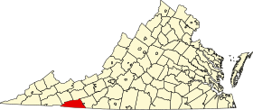 Map of Virginia highlighting Grayson County.svg