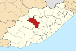 Map of the Eastern Cape with Tsolwana highlighted.svg