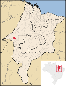 Localização de São Francisco do Brejão no Maranhão
