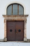 Marble portal of the former tannery