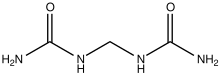 Methylene diurea.svg