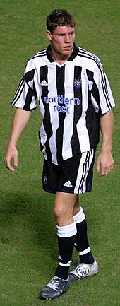 Milner playing for Newcastle United in 2004 Milner2.JPG