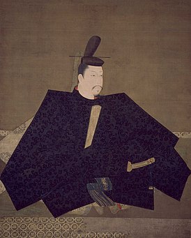 «Портрет Минамото-но Ёритомо», 1179, Фудзивара Таканобу. Роспись по шелку
