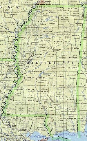 ミシシッピ州: 歴史, 地理, 人口動態