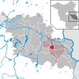 Läget för kommunen Mixdorf i Landkreis Oder-Spree