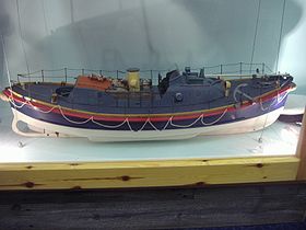 Model záchranného člunu Henry Blogg Muzeum Henryho Blogga v Cromer.JPG