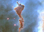 Dettaglio di una struttura nella Nebulosa della Carena