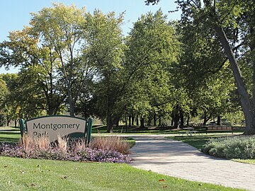 South entrance to Montgomery Park