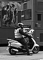 Moped in City Road, London (25180535264).jpg