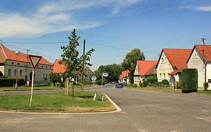 Morašice : centre du village.