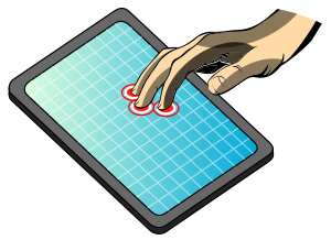 Multitouch illustration