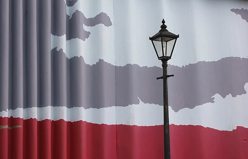 File:Mural, Dylan Thomas Theatre, Swansea, Wales.JPG