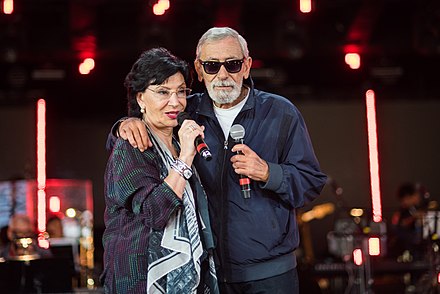 Buba y la cantante georgiana Nani Bregvadze in 2017