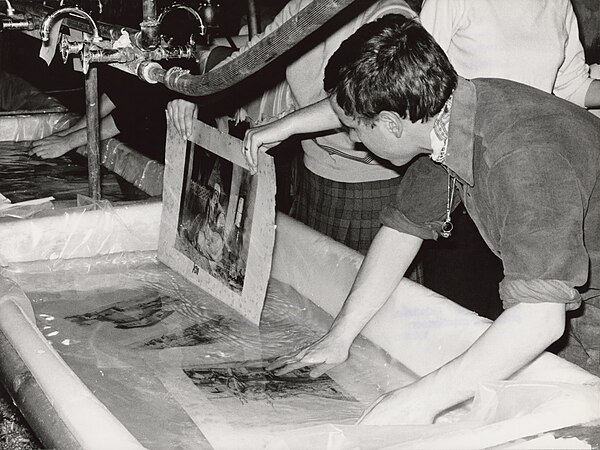 This image, part of a major drop from UNESCO archives that would well be worth going through, shows women working to repair damage to National Central Library (Florence) manuscripts after the 1966 flood of the Arno. Nominated by MER-C. Update: Now featured, because I really should have mentioned this last report.