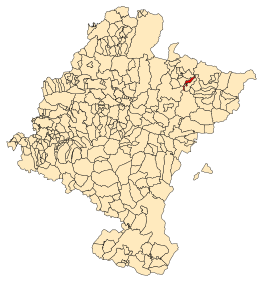 Kaart van Abaurrepea/Abaurrea Baja