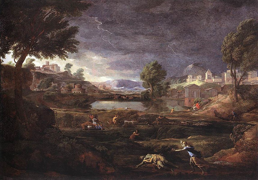 Landscape with Pyramus and Thisbe, 1651, Städel