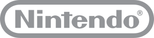 Nintendo's logotype, in gray.