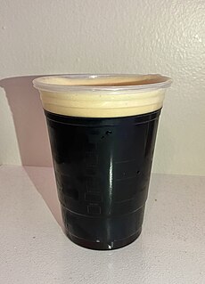 Nitro cold brew coffee