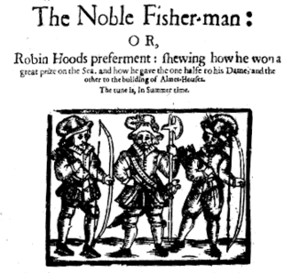 <i>The Noble Fisherman</i> 17th-century ballad of Robin Hood