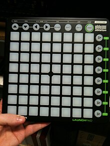 A Novation Launchpad, which Leclercq used to perform "Pop Culture" Novation Launchpad.jpg