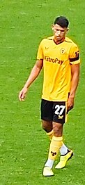 Nunes playing for Wolverhampton Wanderers in 2022 NunesWolves 2022.jpg