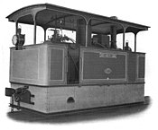 O&K catalogue Ndeg 800, page 65, O&K Tramway Locomotives. 2-2 gekuppelte Strassenbahnlokomotive, 50 PS, Spurweite 1000 mm, Dienstgewicht ca 13000 kg.jpg