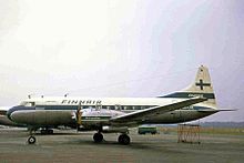 Convair CV-440 aircraft (OH-LRE) авиакомпании Finnair в аэропорту Лондон/Гатвик