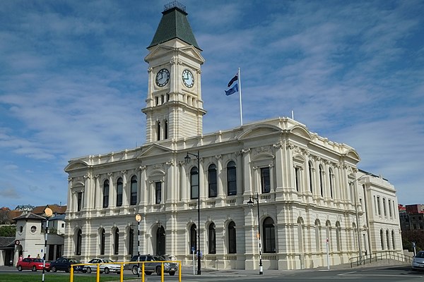 Waitaki District Council building, Thames Street, Oamaru. Formerly the Oamaru Chief Post Office