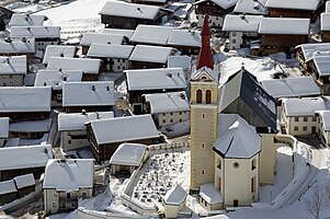 67 votes in Final (Statistics); Category in R1: Cities and ruins Roman Catholic parish church Saint Ulrich in Obertilliach, East Tyrol (Osttirol). Credit:User:Thoodor