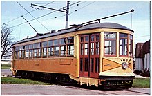 One of two remaining Columbus streetcars, operated 1926-1948, and now at the Ohio Railway Museum Ohio Railway Museum streetcar, Worthington, Ohio.jpg