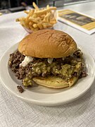 Olive burger at Hamburger America