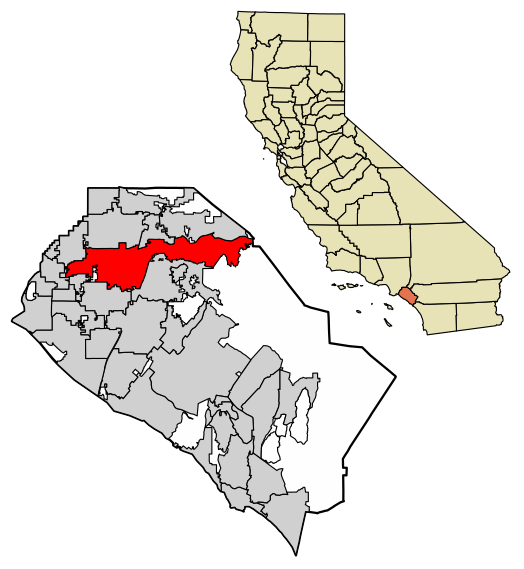 Locatie van Anaheim