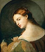 Молодая женщина в профиль. 1512—1514. Дерево, масло. Музей истории искусств, Вена