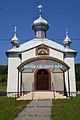 Front facade of the Orthodox Church of the Nativity of Our Lady in Palota