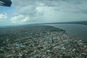 Luchtfoto van Paramaribo