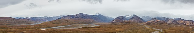 Панорама национального парка Денали на Аляске