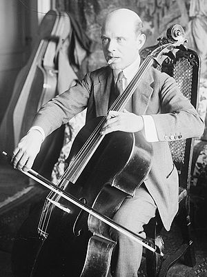 Spanish cellist and conductor Pablo Casals (18...